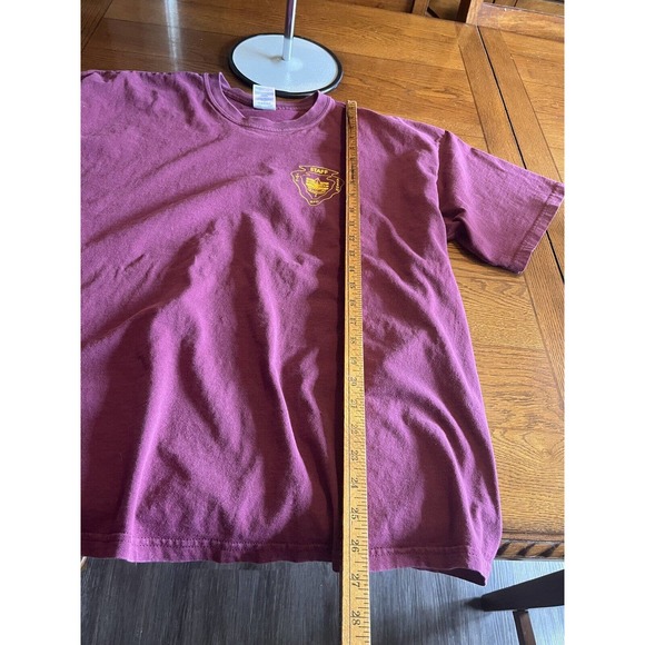Vintage Boy Scouts Staff T Shirt XL - Twin Arrow Camp Maroon Red Faded Cub Scout - Picture 5 of 9